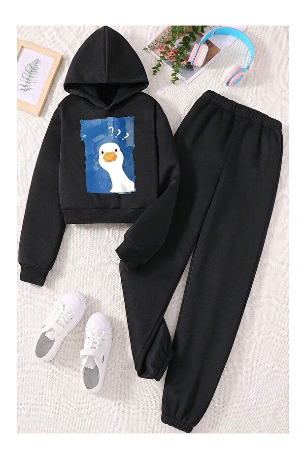 Amazing Duck Printed Children's Tracksuit Set