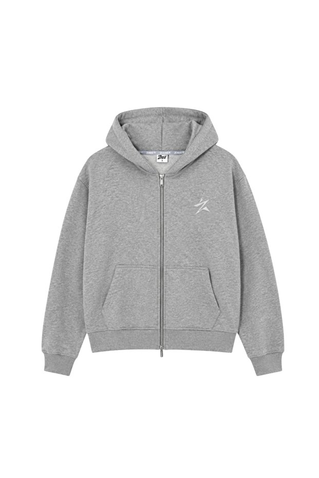 Star Double Zip Oversize Hoodie That Can Be Worn in All Seasons