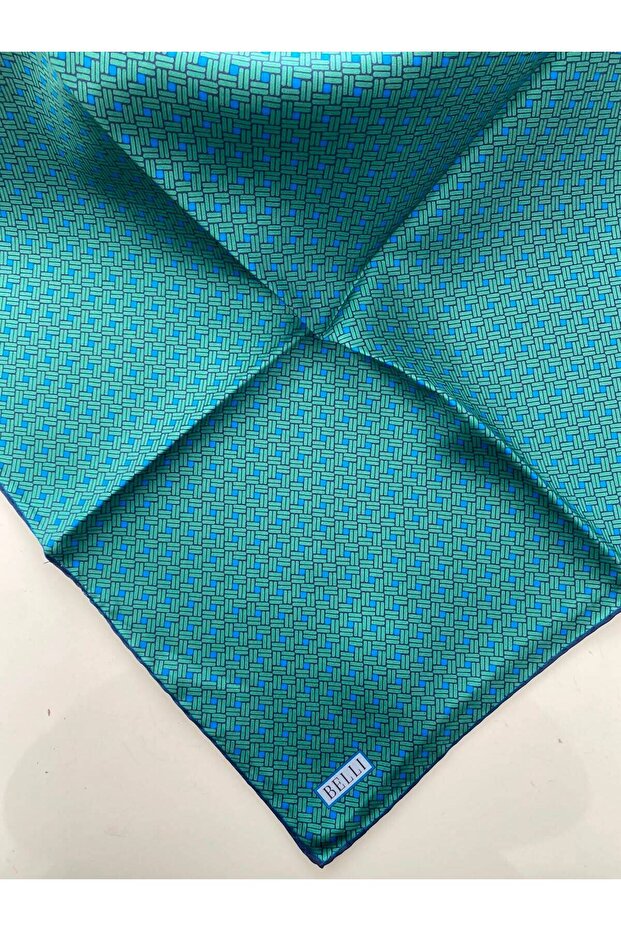 Rhythmic Pattern Twill Silk Scarf