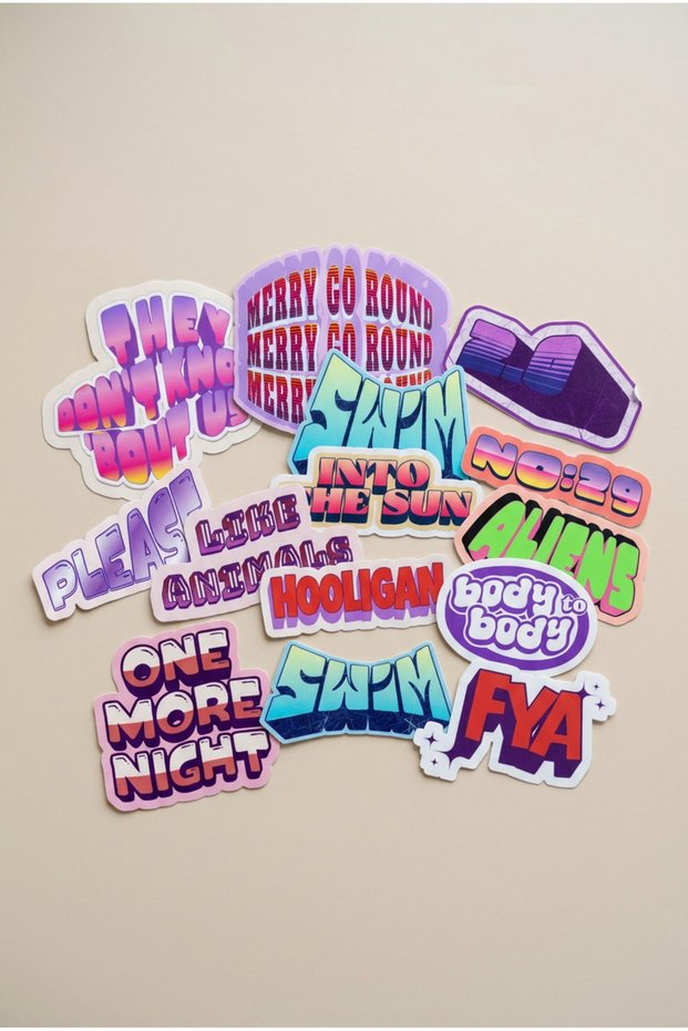 Arirang Album Songs Themed Sticker Set of 14