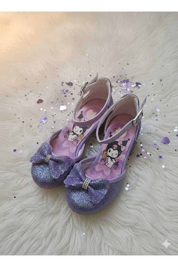 Purple Chrome Printed High Heel Evening Dress Shoes