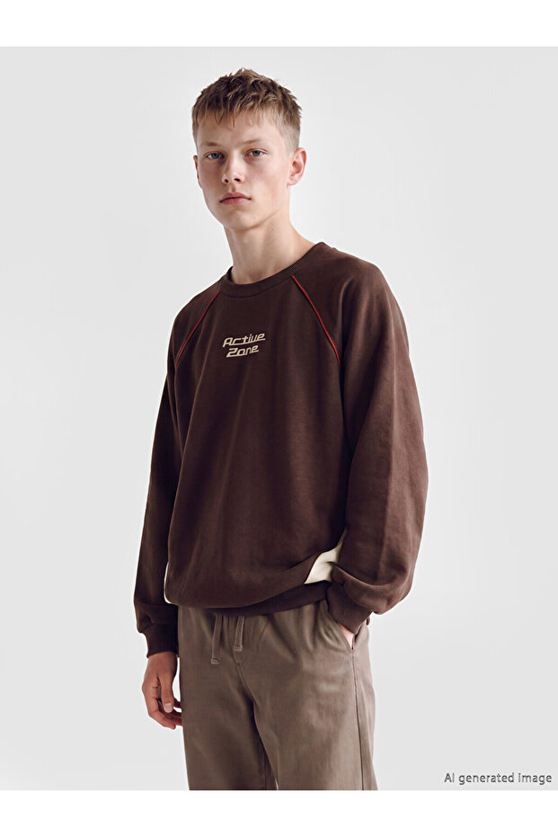 Printed boy's sweatshirt