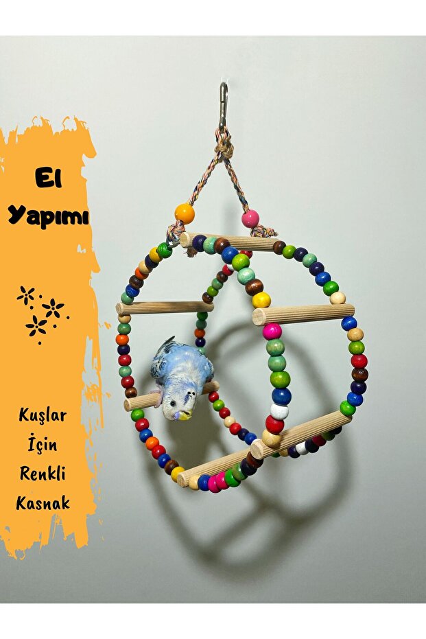 Fun Bird Toy with Pulley Beads
