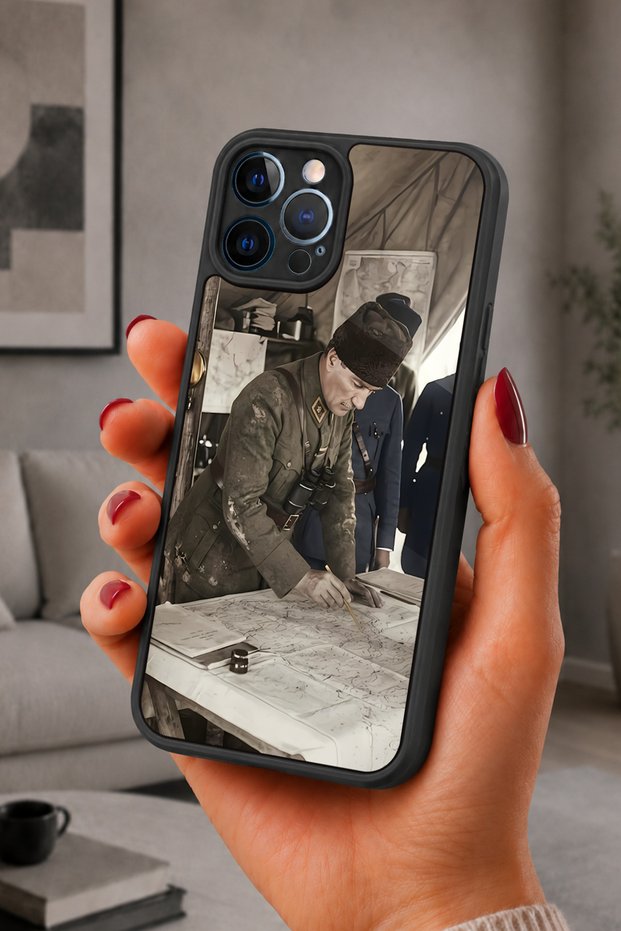 iPhone 12 Pro Max Compatible Courtroom Patterned Shockproof Case with Camera Protection