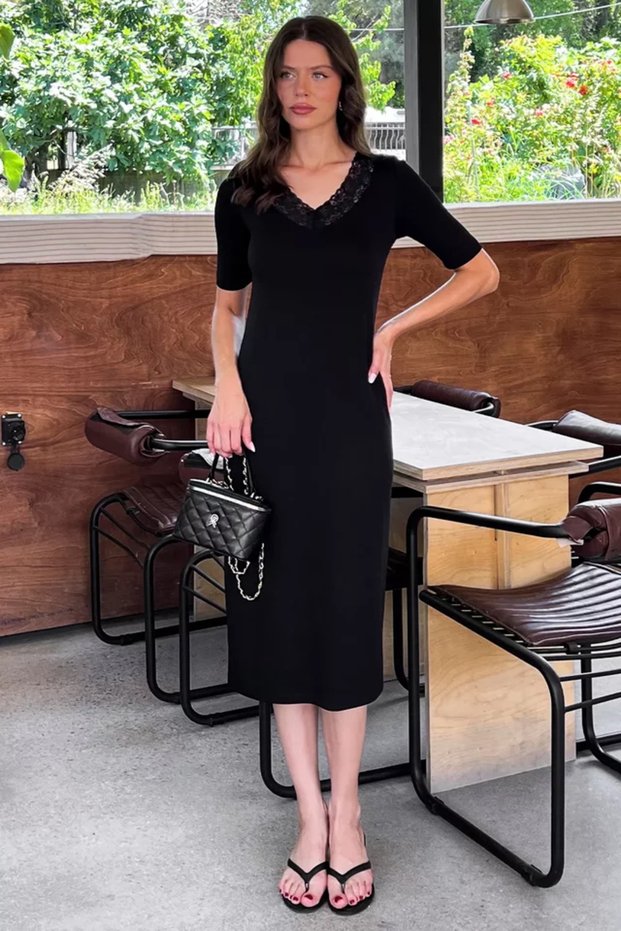 Women's Lace Collar Dress