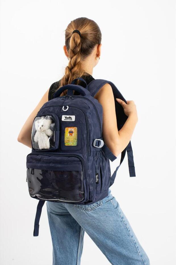 Ventis Mascot Unisex School Bag High School Middle School Backpack 43*30 cm Multi-Pocket Vnt9-A