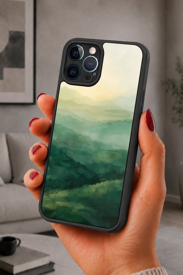 حافظة مقاومة للصدمات متوافقة مع هاتف iPhone 12 Pro Max مع حماية للكاميرا بنمط Vadi