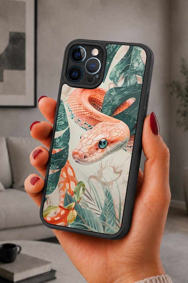 حافظة مقاومة للصدمات متوافقة مع هاتف iPhone 12 Pro Max مع حماية للكاميرا بنمط Piton