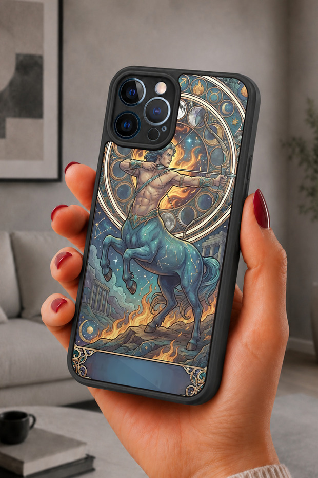 iPhone 12 Pro Max Compatible Centaur Patterned Shockproof Case with Camera Protection