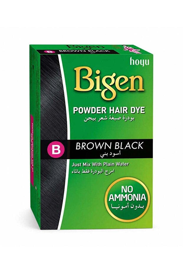 Bigen Powder Hair Dye, Brown Black, B, 6g
