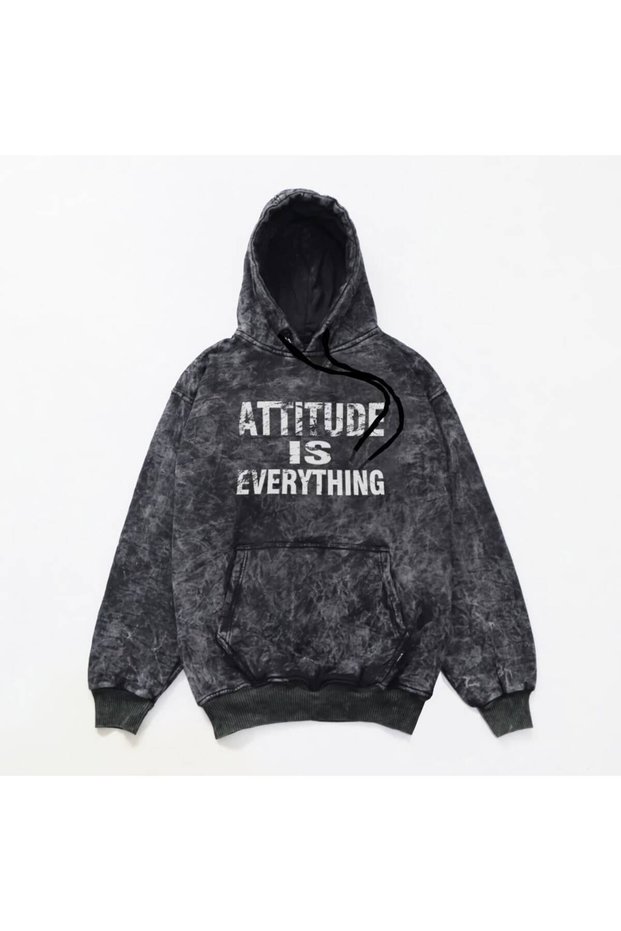 Unisex 3 Thread Count Kangaroo Pocket Vintage Washed Oversize Hooded Printed Sweatshirt
