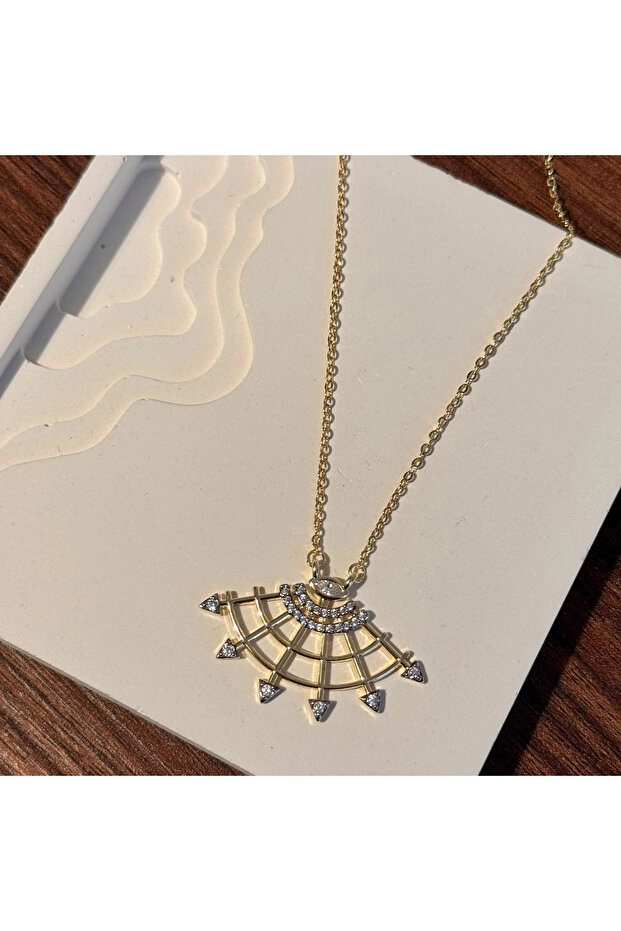 Yelpaze Gold Necklace
