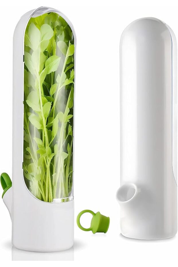 Herb Saver for Refrigerator, Fresh Herb Keeper, Herb Saver Pod Containers, Herb Fresh Keeper for Ref