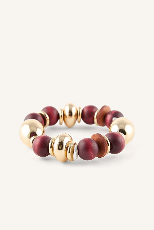 Women's Mixed Beaded Bracelet in Different Shapes I4251Axns