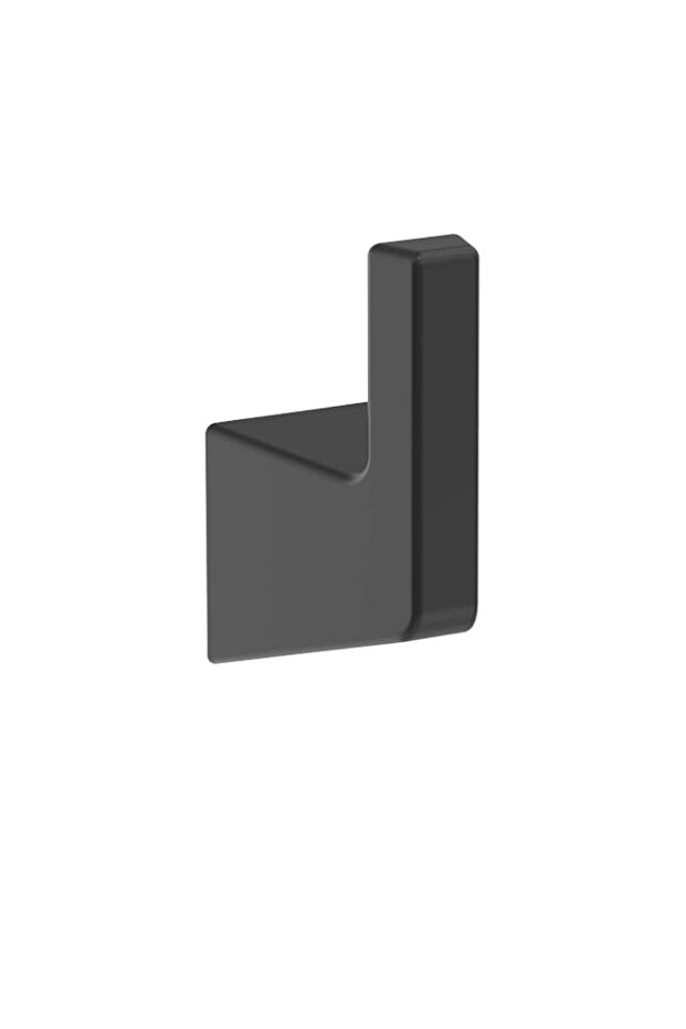 Amerock | Single Robe Hook | Matte Black | Blackrock | Towel Hook | Bath Hardware | Bathroom Access