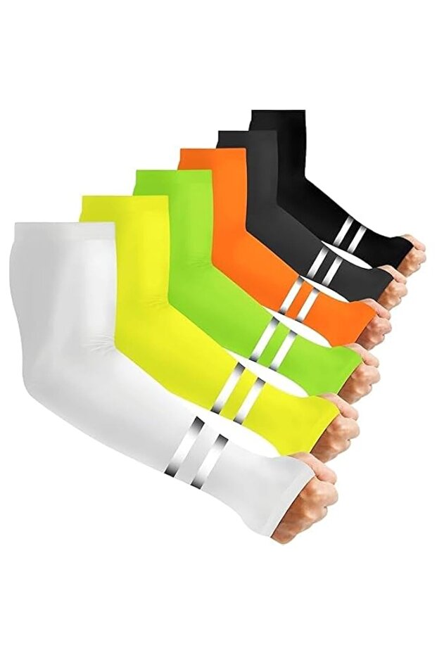UV Sun Protection Cooling Arm Sleeves with Thumb Holes Cooling Compression Arm Sleeves for Outdoors
