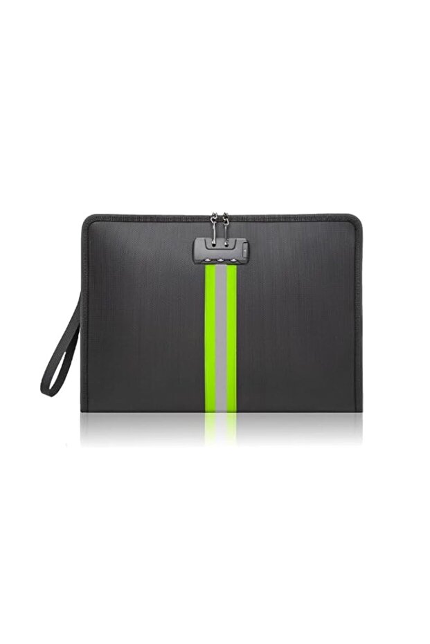 1Pcs 5200℉ Fireproof Waterproof Document Bag,Safe Upgraded Lock and Zipper Bags,for Important Docum