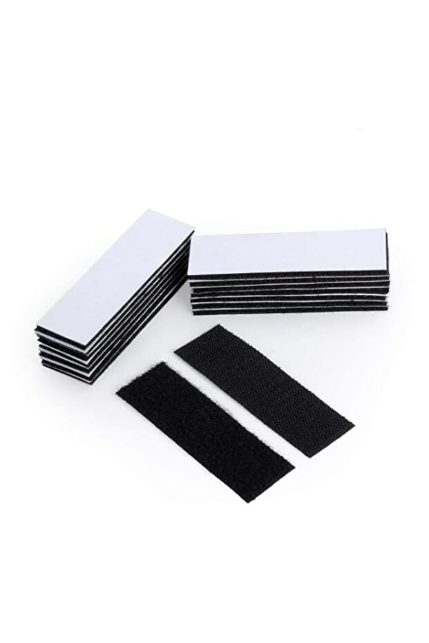 Heavy Duty Mounting Tape Hook And Loop Strips 15 Pack, Double Sided Reclosable Adhesive Fastener, W