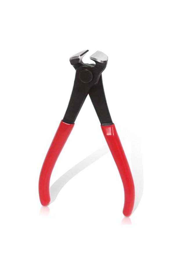 Swpeet 1Pcs 6 Inch Red High Carbon Steel Nail Puller, Pliers, Nail Remover Tool Cutting Pliers End