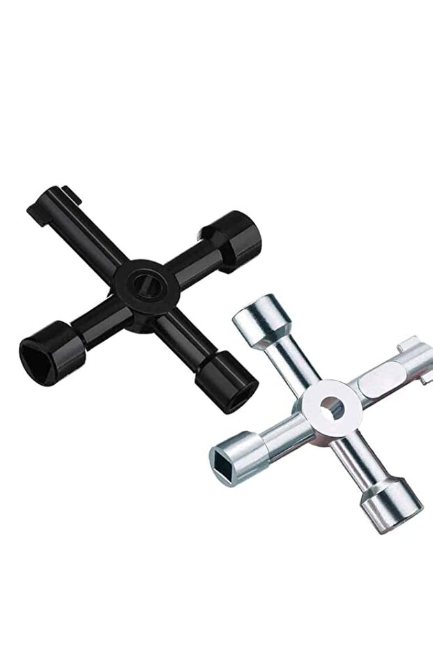 2 Pack Meter Box Key Gas Key Meter Key 4-in-1 Multi-Functional Utilities Key for Electric Cupboard
