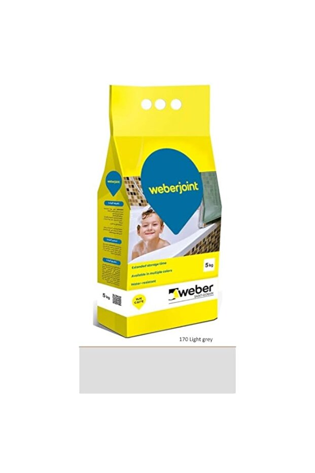 Royal Apex Weber Cement-Based Pre-Mixed Tile Joint Grout-Multi Colors (LIGHT GREY)