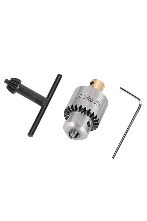 Hyuduo 1" Metal Cast Taper Drill Chuck, Adjustable Lathe Chuck with Key for Electric Drill and Mill