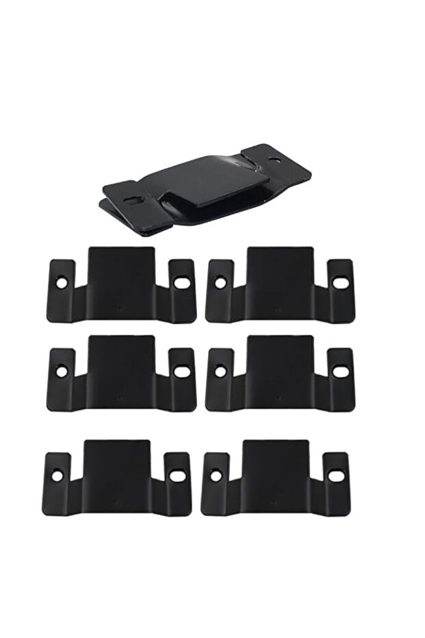 ELECDON Flush Mount Bracket, 8Pcs Interlocking Furniture Connector Heavy Duty Clip for Sofa Headboa