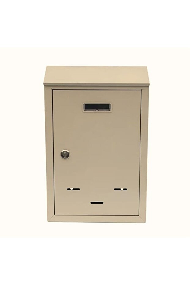 Key Lock MailBoxes for Outside, Locking Wall Mount Mailbox, Security Key Drop Box for Letters Newsp
