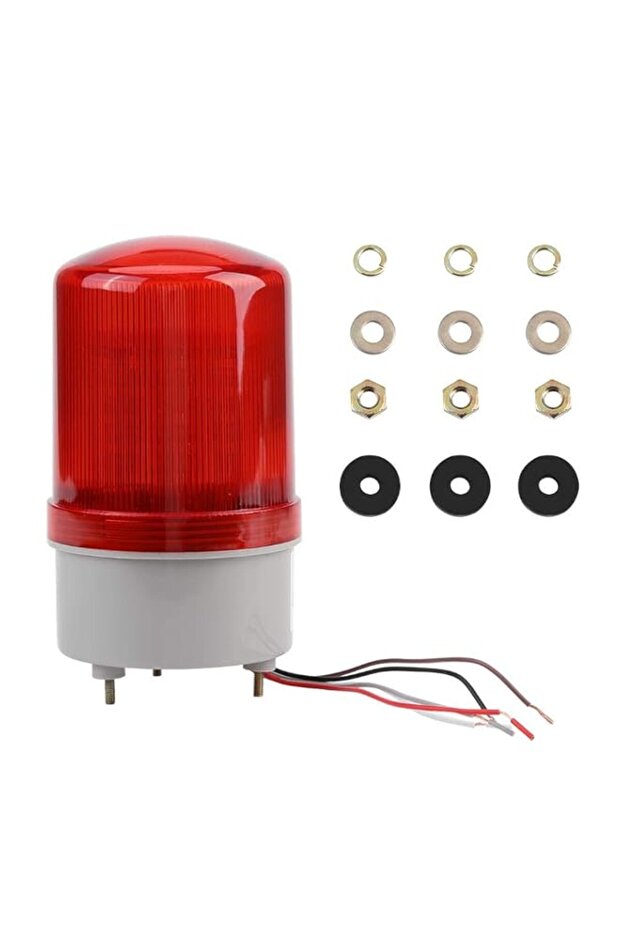 Led Beacon Light Emergency Warning Rotating Ac220v Waterproof Vehicle Permanent Mount For Car Safet