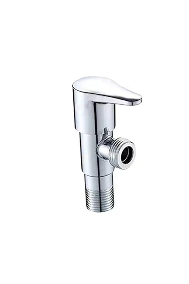 1/2" Angle Valve - Durable Brass Body, Water Control Valve for Plumbing, Kitchen, and Bathroom Use
