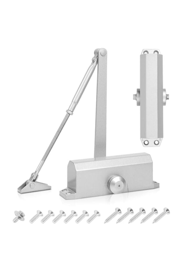 Automatic Spring Door Closer, Adjustable Speed Self-Closing Door Closer | Safety Spring Gate Stoppe