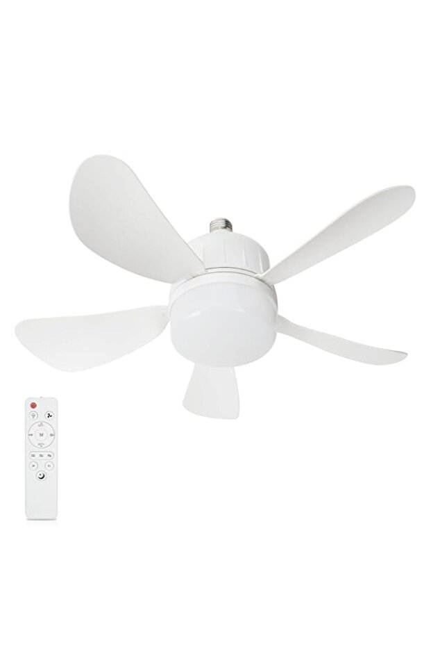 USOR Ceiling Fans with Lights,17.7 Inch(45cm)Socket Ceiling Fan with Remote LED Light Screw into Sm