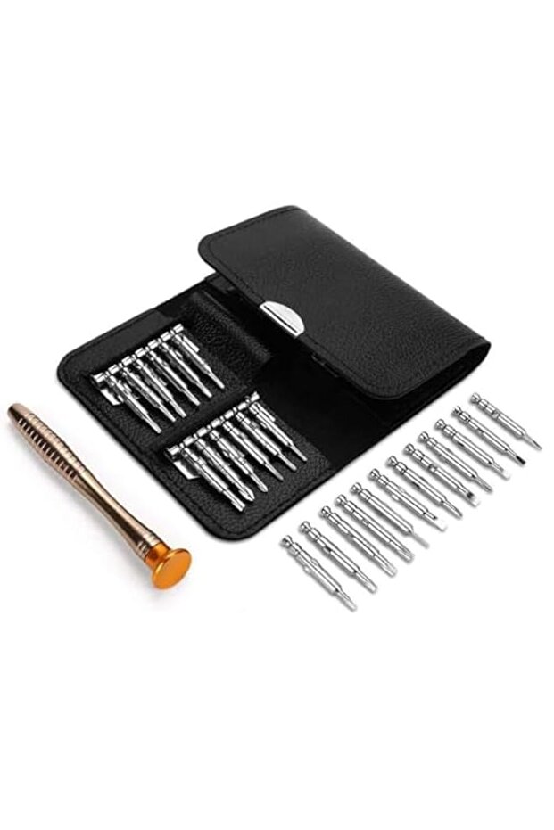 Bukela Mini Screwdriver Bit Set 25 Pcs Precision Repair Tool Kit for Cell Phone Glasses Watch PC Ma