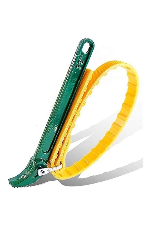 Multi-Purpose Adjustable Rubber Belt Strap Wrench 12" (300mm) and Steel Handle Adjustable Strap Fil