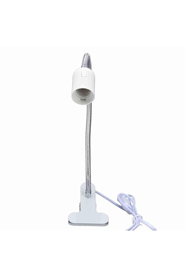 ViaGasaFamido Clamp/Holder Lamp Frame, E27/E26 LED Lights with Swan Neck and Clamp Mini-desk-light