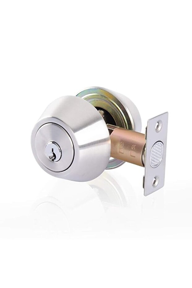 Double Cylinder Deadbolt Lock Keyed on Both Sides 2-Way Adjustable Deadbolt (Privacy/Passage) Satin