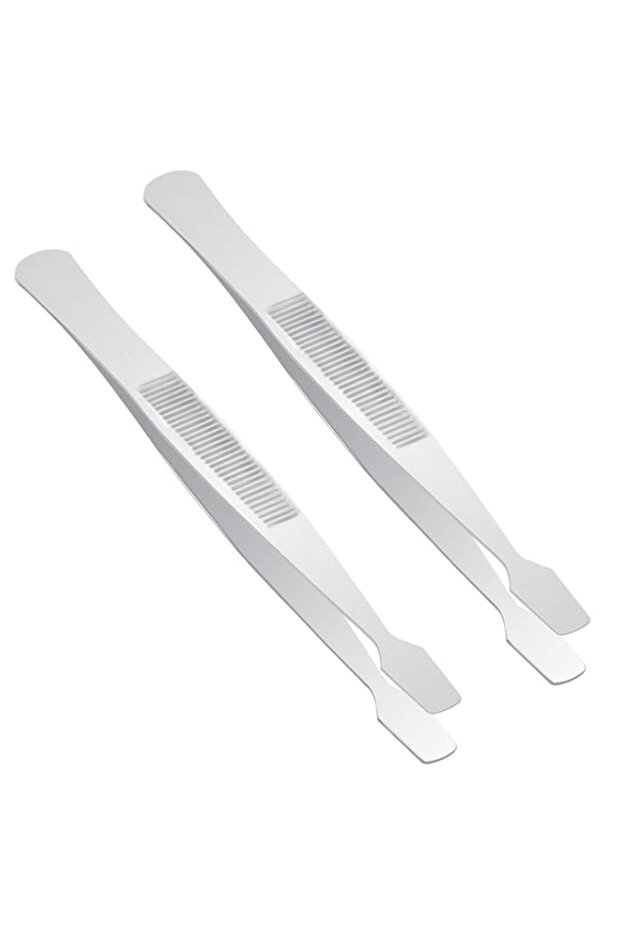 2 Pcs Professional Anti-Static Tweezers, Stainless Steel Precision Tools for Stamps & Electronics,