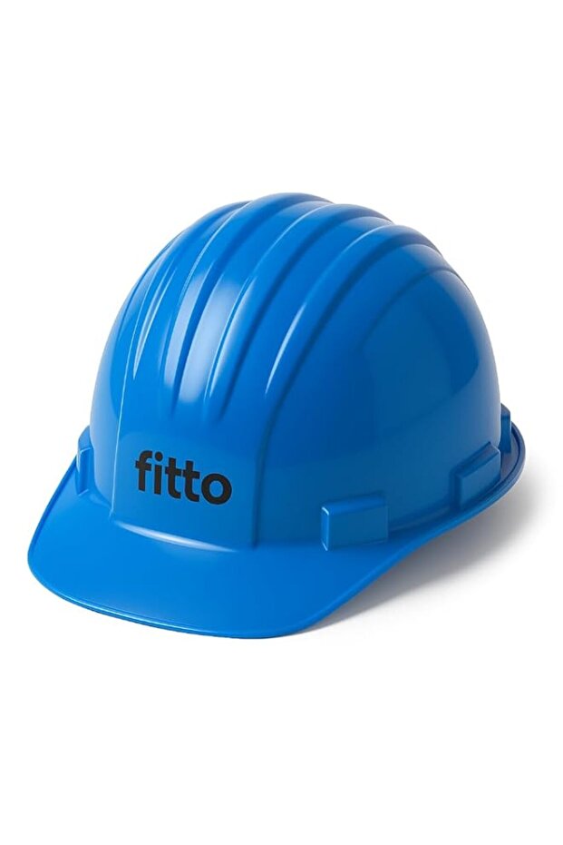 Fitto Blue Hard Hat for Construction Safety, Durable Head Protection