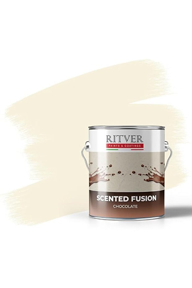 RITVER Scented Chocolate Wall Paint Emulsion, Ideal for interior finish, Chocolate Scented, 3.6 Ltr