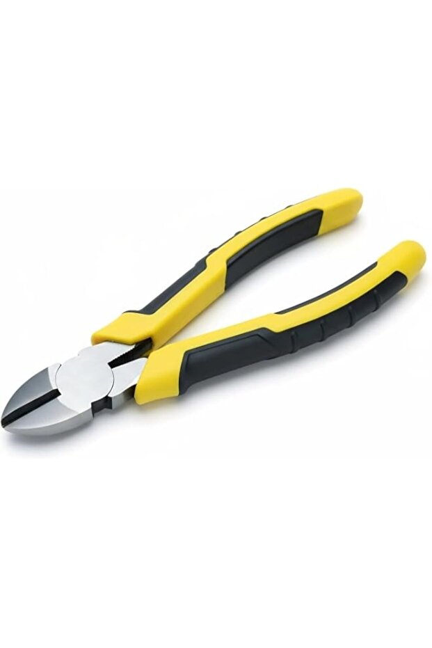 Heavy Duty Diagonal Pliers, 8-Inch 65HRC Sharp Cutting Edges, Comfort Grip Hand Tool for Electrical