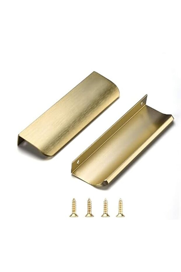 Satanga Edge Finger Tab Pull for Cabinets Hardware Closet Pulls Square Bar Pulls Drawer Pulls 5Pack