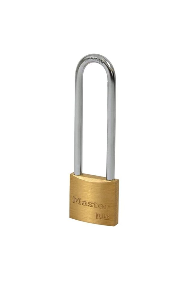 Master Lock V Line 30mm Brass Padlock with Long Shackle