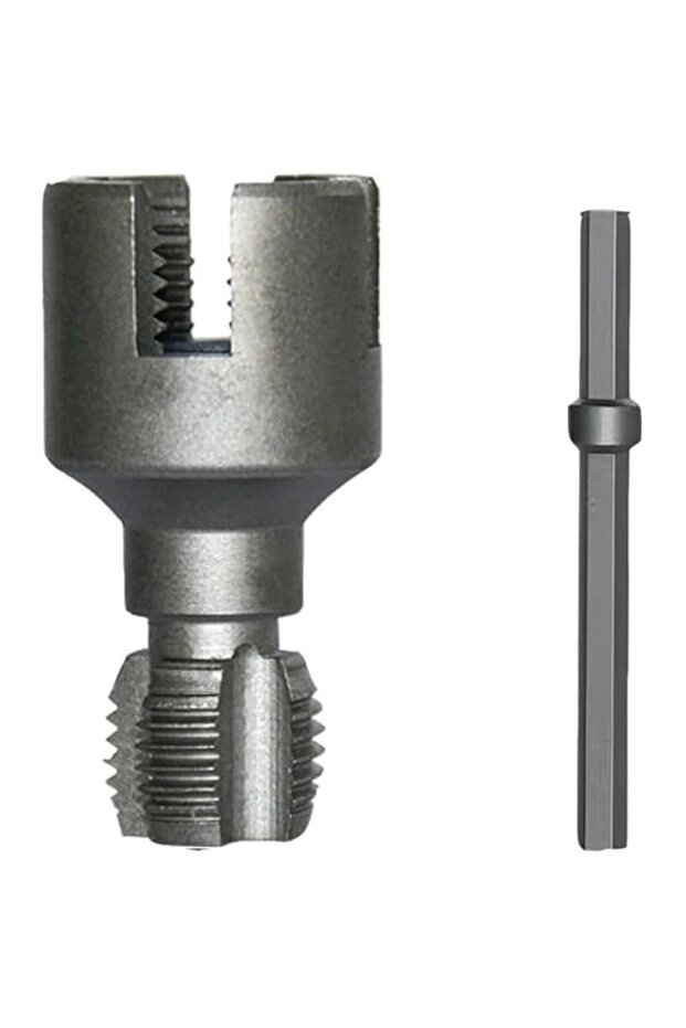 Joyzzz Pipe Threading Tool, 1/2-Inch and 3/4-Inch PVC Pipe Threader Kit, Electric Drill Compatible