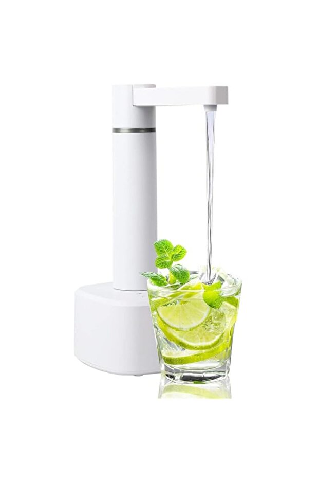 Desktop Water Pump: Barrel Mounted Dispenser for 1-5 Gallon Bottle, Automatic Jug Pump With USB Cha
