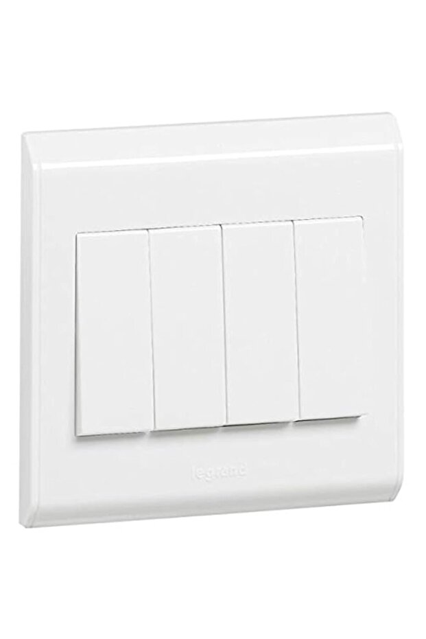 Legrand Belanko Single Pole Switch - 4 Gang - 2-Way - 10 A 250 V - 617007