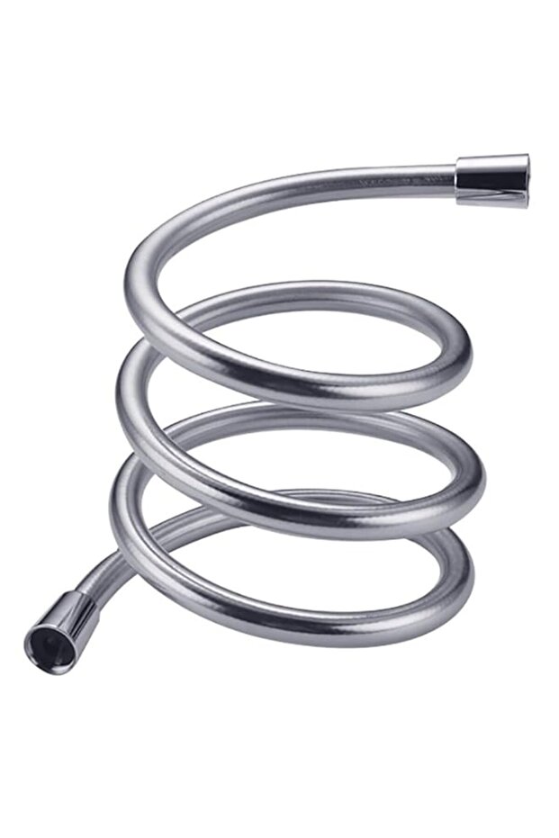 Rubik Shower Hose 1.5m, PVC Anti-Twist Explosion-Proof Handheld Shower Head Replacement Pipe (Silve