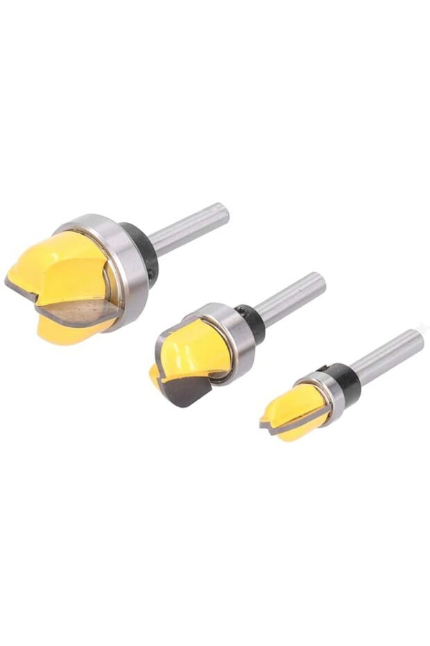 Woodworking Router Bits CNC Milling Cutter 6mm Shank Set 3PCS Carbide Cutting Tools Wood Carving En