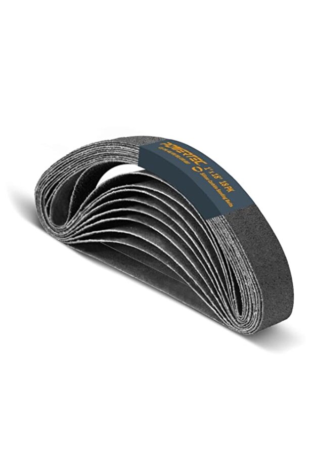 POWERTEC 46003 1" x 18" Silicon Carbide Sanding Belts Set for Tool and Knife Sharpener | Abrasive G