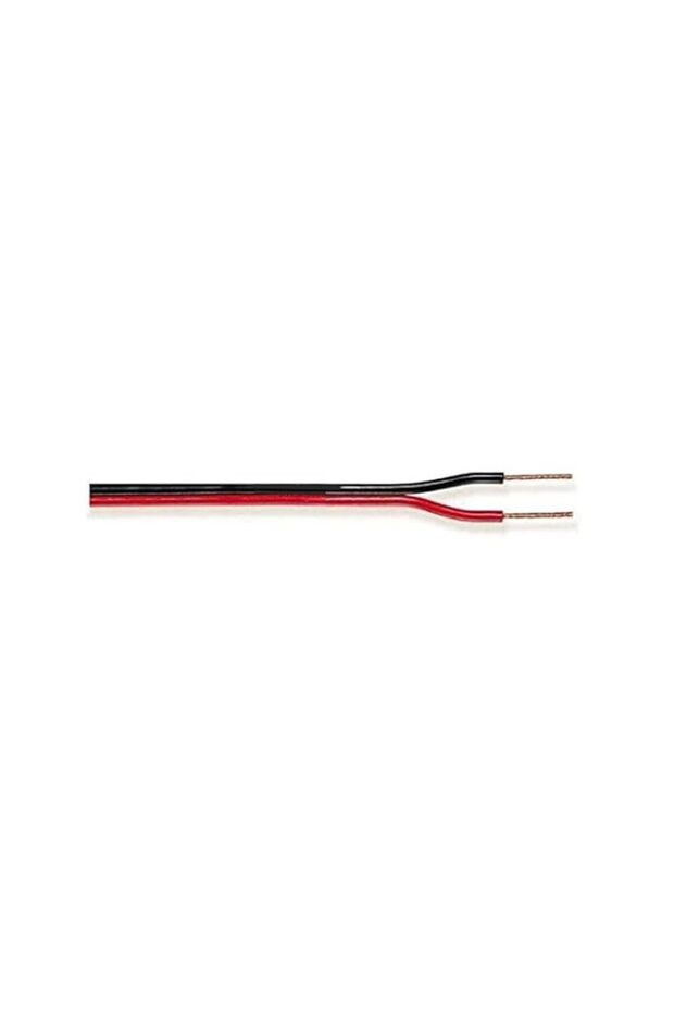 Tasker Spool of red Black Flat Cable Ideal for Audio Speakers etc.