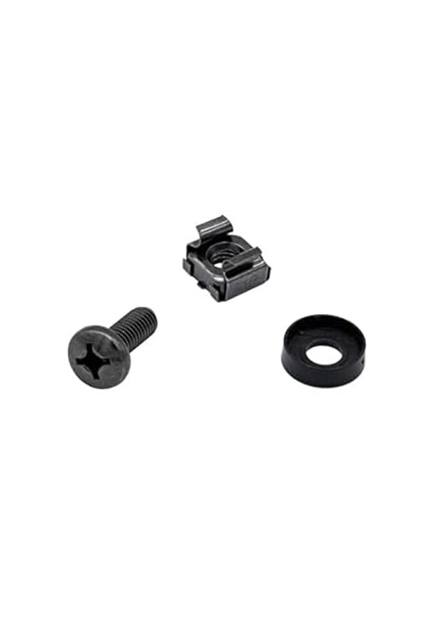 Bukela M6 x16mm Rack Mount Cage Nuts Screws and Washers 50 PCS for Rack-Mount Server Cabinet Shelve